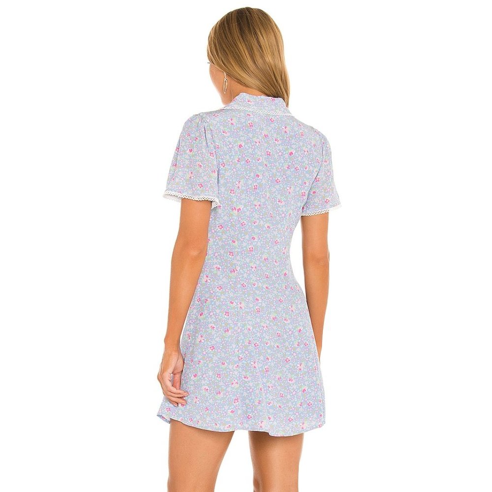 Majorelle Darby Dress in Blue Meadow - Picture 3 of 5